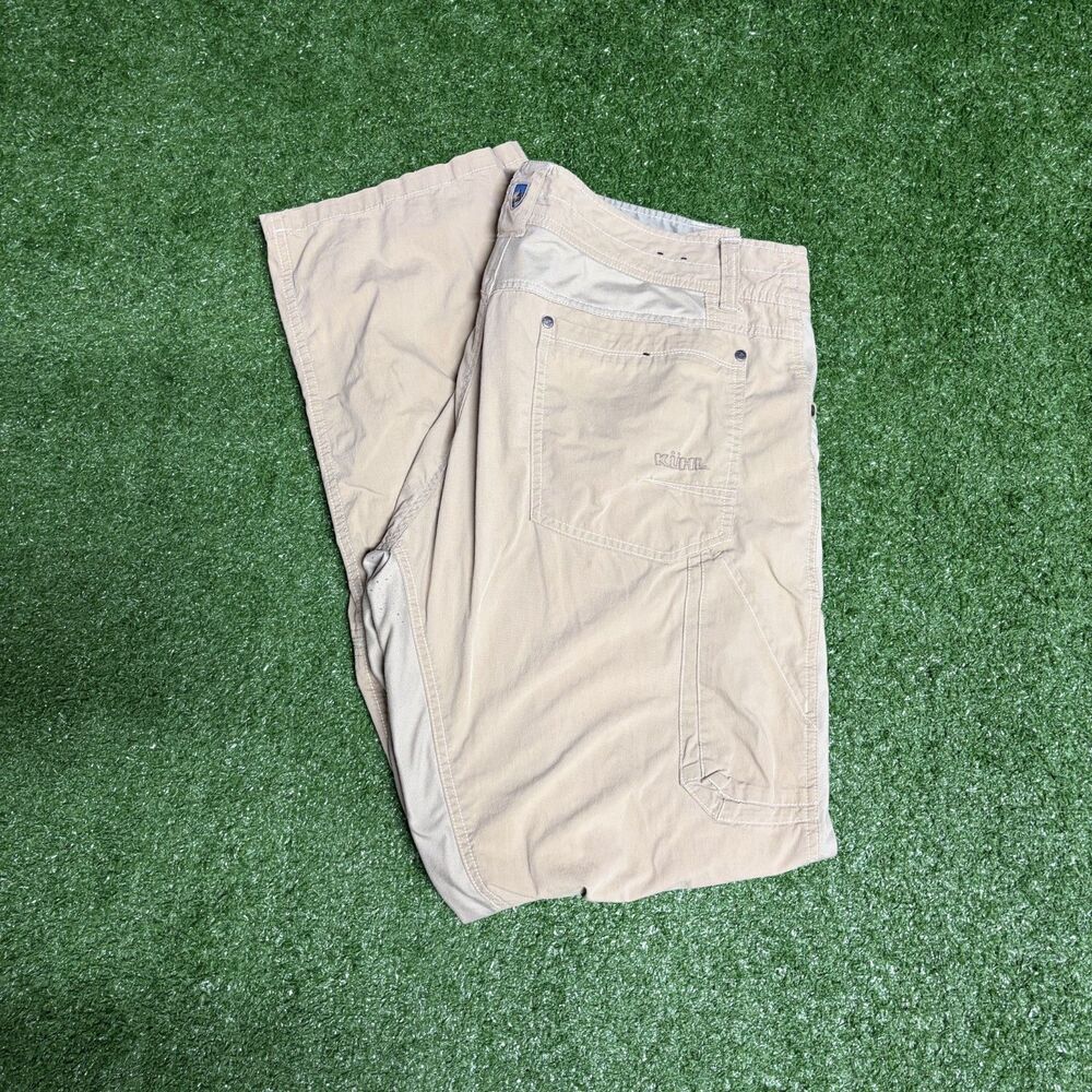 KUHL Hiking Pants Men’s 36x34 Tan Outdoor Trail Lightweight Performance